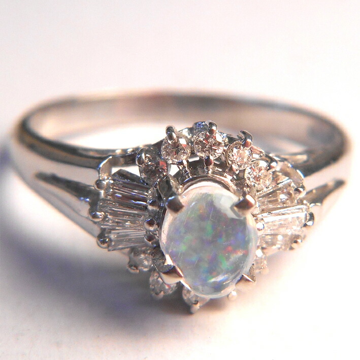 楽天市場】【送料無料】【本物】豪華☆オパールダイヤモンドリング