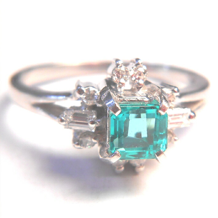 楽天市場】送料無料 本物 豪華 エメラルドダイヤモンドリング 指輪 K18