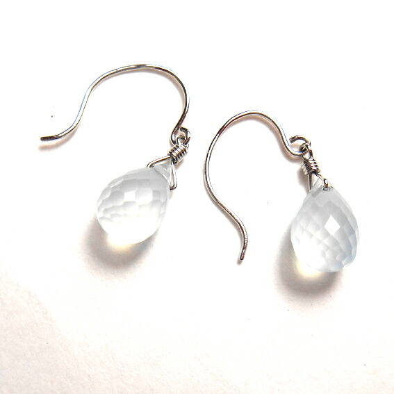 【K14WG 14金ホワイトゴールド】ピアス【シンセチック】アクセサリー【プレゼント】