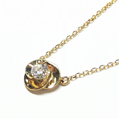 【18金】K18YG ダイヤモンド HC プチネックレス 0.06ct 40.5cm【送料無料】【誕生日】|お酒・宝飾のサンショップささき