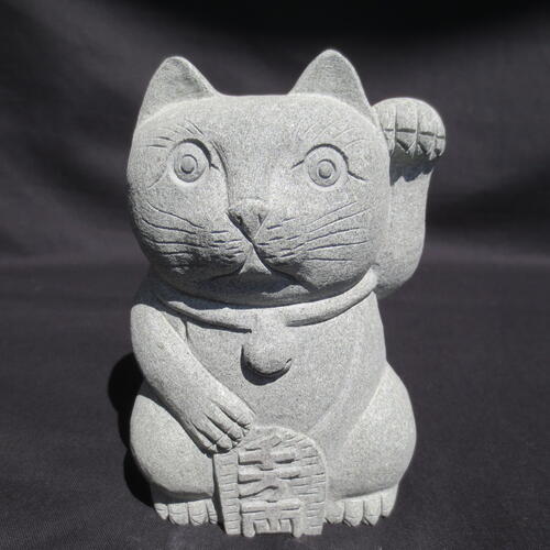 楽天市場】【送料無料】御影石全面磨きチョッと高級感あるキュートな猫