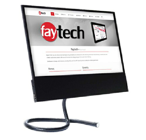 モバイルタッチモニター faytech FT125FLATV2 タッチパネル 12.5in オプティカルボンディング 薄型軽さ 防御すること入れもの付き添い人