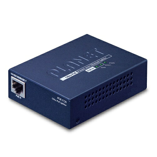 Ultra PoE+ スプリッター PLANET POE-172S(12V/19V/24V)