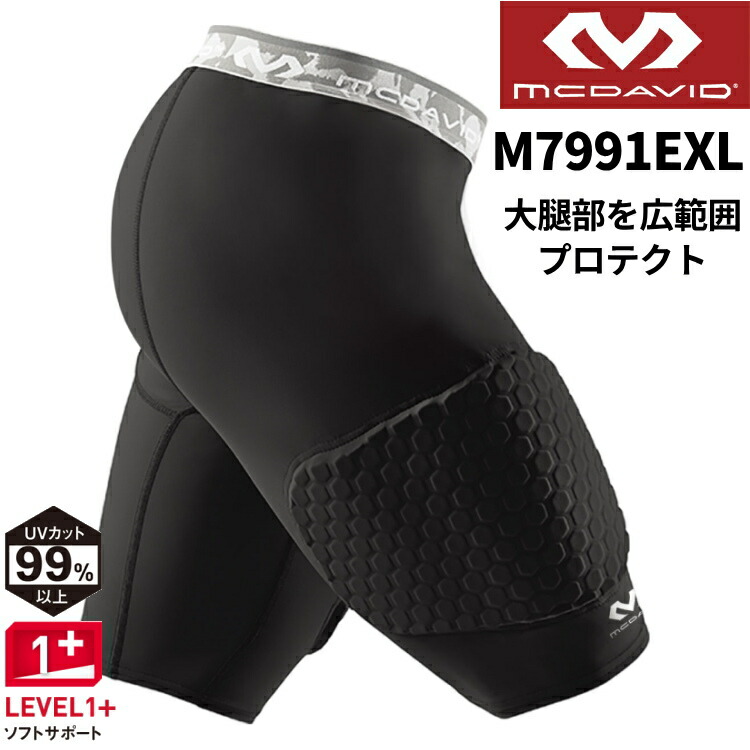 マクダビッド McDavid インナー HEX サッドショーツ EX ライト スパッツ ユニセックス パッド付き M7991EXL