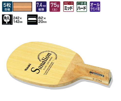 楽天市場】ニッタク(Nittaku) 雅 R NE-6697 卓球ラケット 日本式ペン