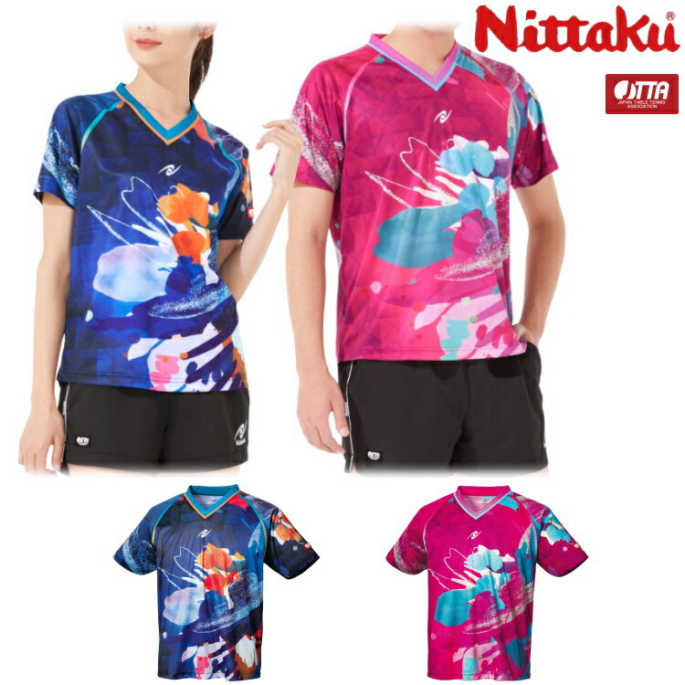 VICTAS 卓球ゲームシャツ V-NGS200 男女兼用 031484 オレンジ 卓球 卓球