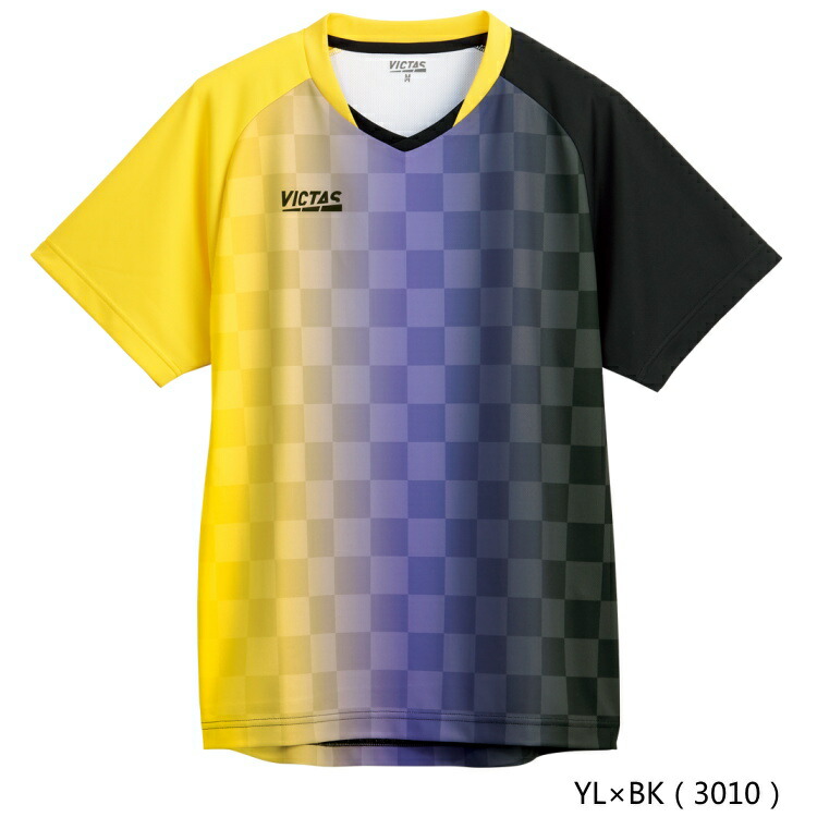 Victas Play ヴィクタス 卓球制服 バーティカルグラデーション 遊びtシャツ メンズ レディース Acilemat Com