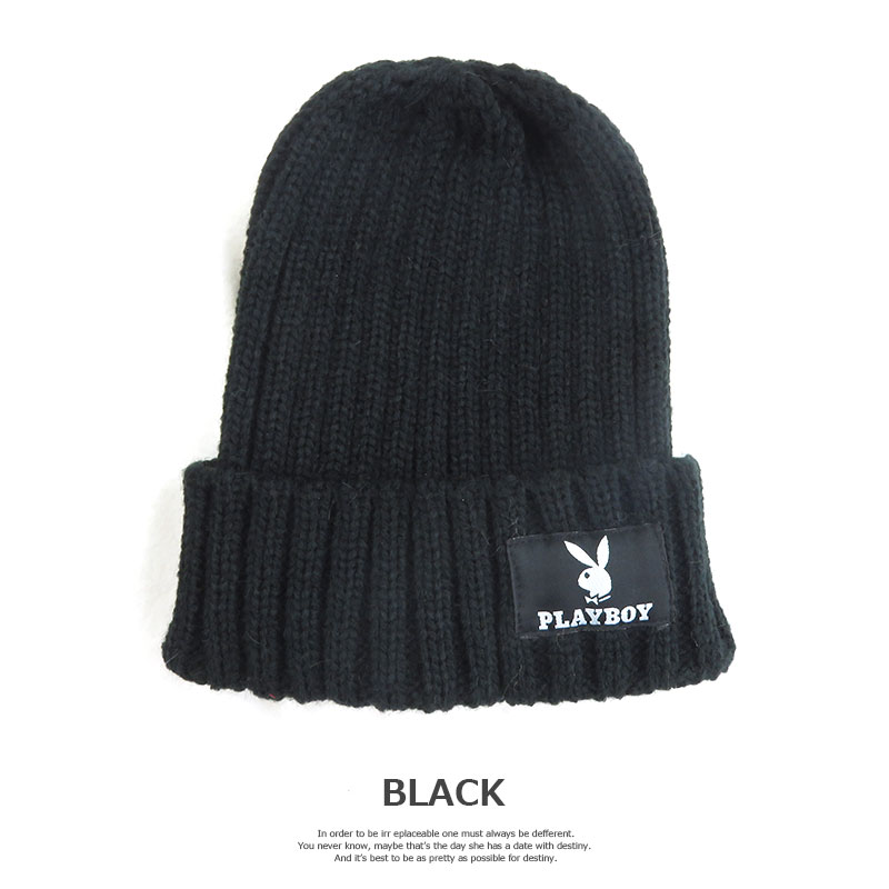 ニット帽 プレイボーイ ニット Playboy メンズ ネームワッチ ブランド 帽子 レディース