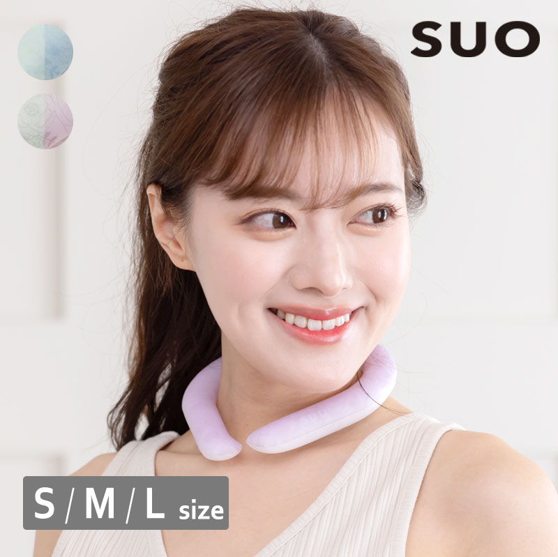 SUO(R) 公式 日本国内 特許取得済 SUO RING シンデレラ フラワー ネック用 クールリング ネック クール バンド クールネック 解熱 熱中症予防 室内 厨房 スポーツ観戦 アウトドア 首もと冷却 冷感 暑さ対策 紫外線 ひんやり画像