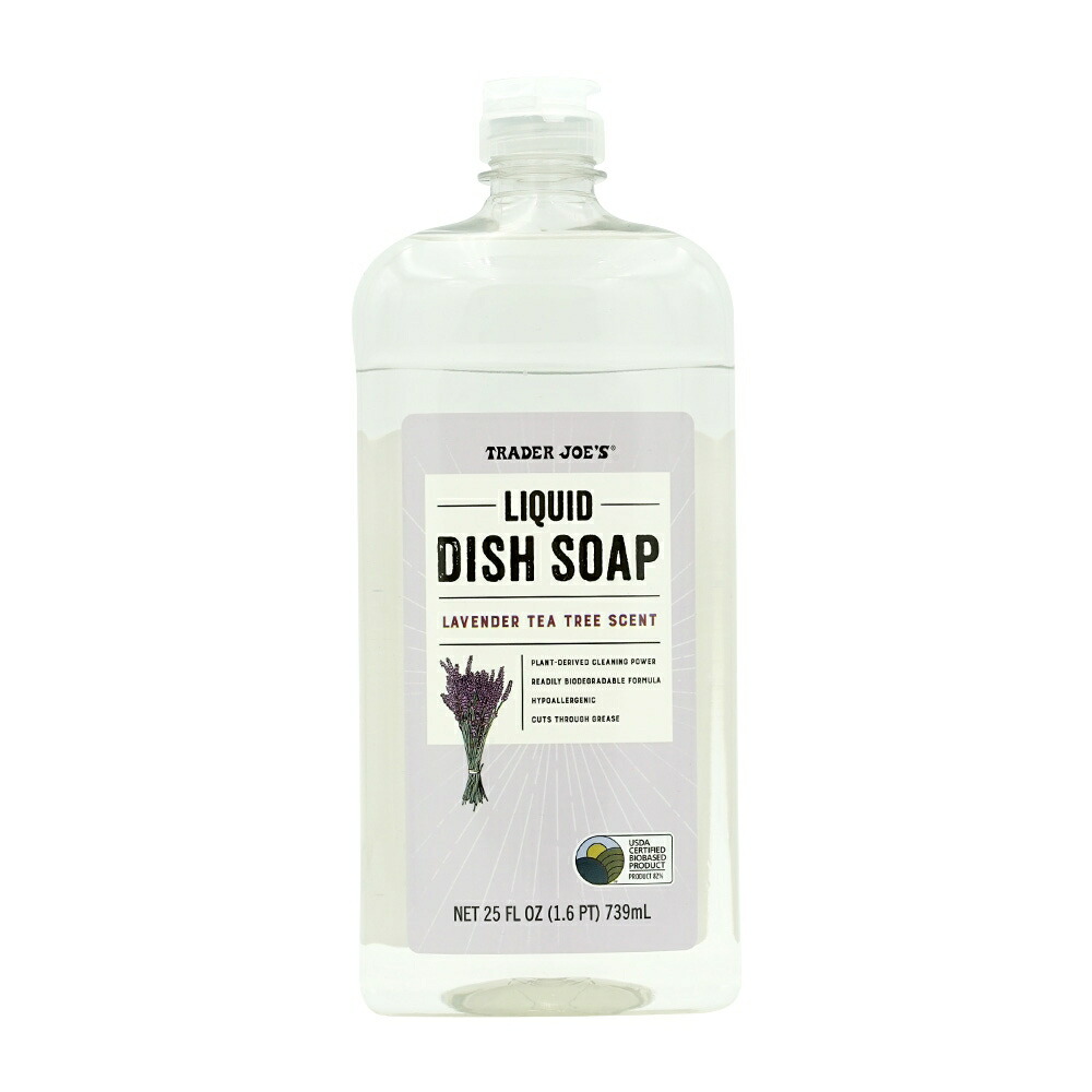 【楽天市場】【送料無料】 液体食器用洗剤 ラベンダーティーツリーの香り 739ml トレーダージョーズ トレジョ【Trader Joe's