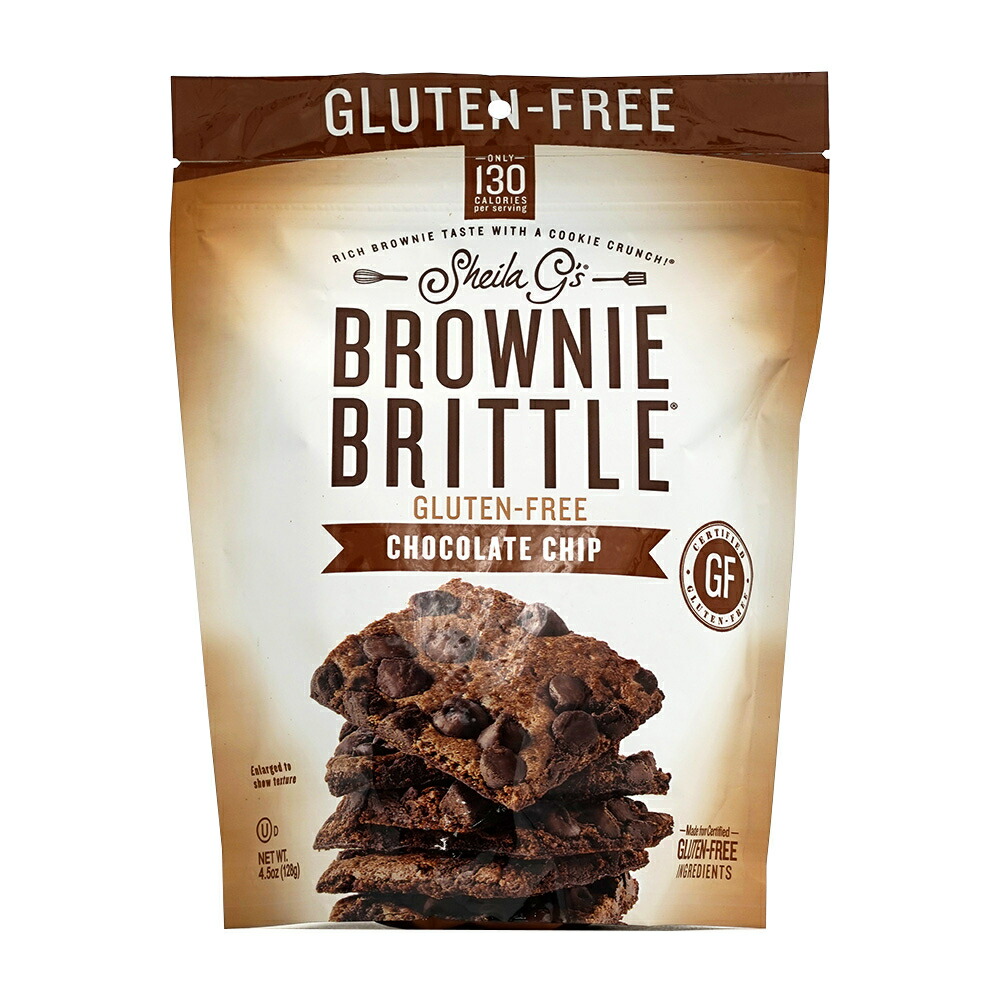 【楽天市場】【送料無料】 ブラウニーブリトル グルテンフリー チョコレートチップ 128g シーラジーズ チョコレート おやつ スナック