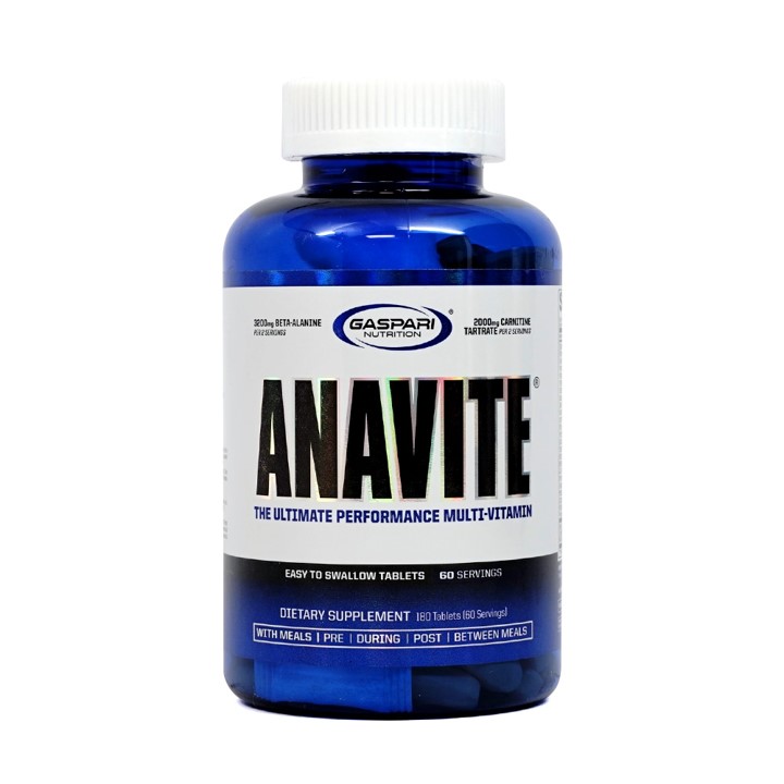 楽天市場 送料無料 アナバイト マルチビタミン ガスパリニュートリション 180粒 サプリメント Gaspari Nutrition Anavite 180 Tablets Vitacafe