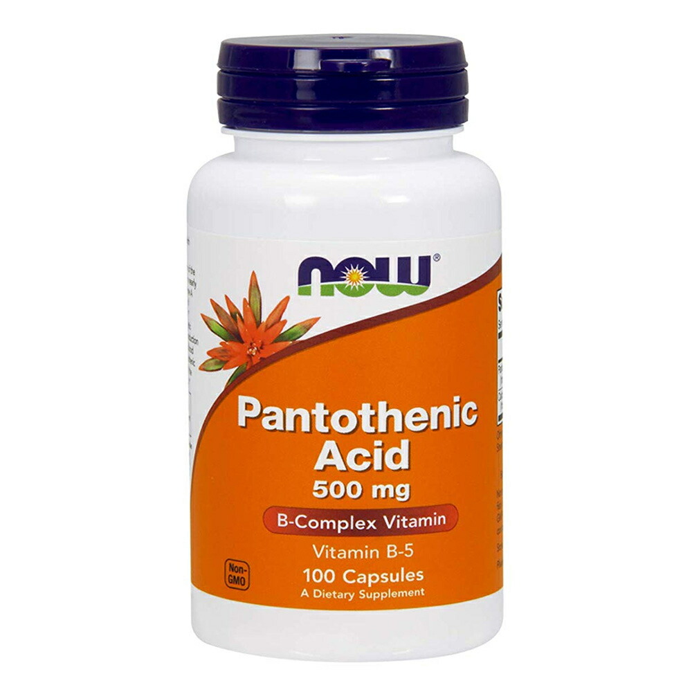 楽天市場 送料無料 ナウフーズ パントテン酸 500mg 100粒 カプセル Now Foods Pantothenic Acid 500mg 100 Capsules Vitacafe