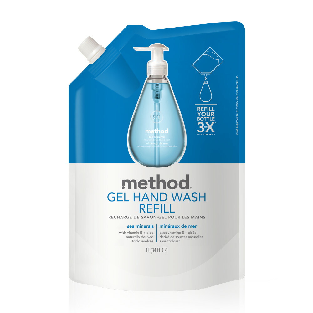 【楽天市場】【送料無料】 ジェル ハンドウォッシュ 大容量 詰め替え用 シーミネラル 1L メソッド 手洗い ハンドソープ 石鹸 リフィル
