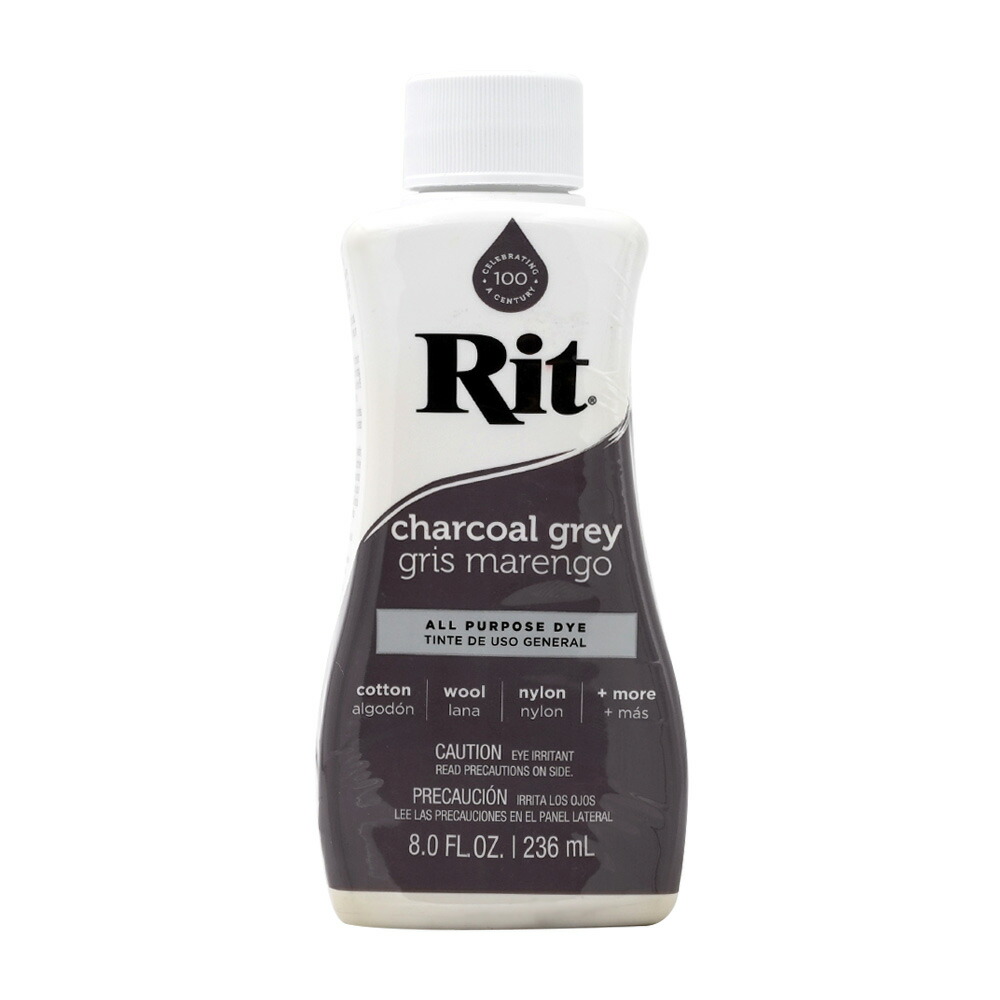 【楽天市場】【送料無料】 多目的染料 リキッド チャコールグレー 236ml リットダイ【Rit Dye】All Purpose Dye