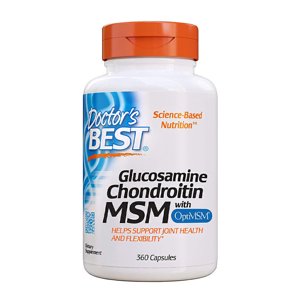 【楽天市場】【送料無料】 グルコサミン コンドロイチン MSM 360粒 カプセル ドクターズベスト【Doctor's Best