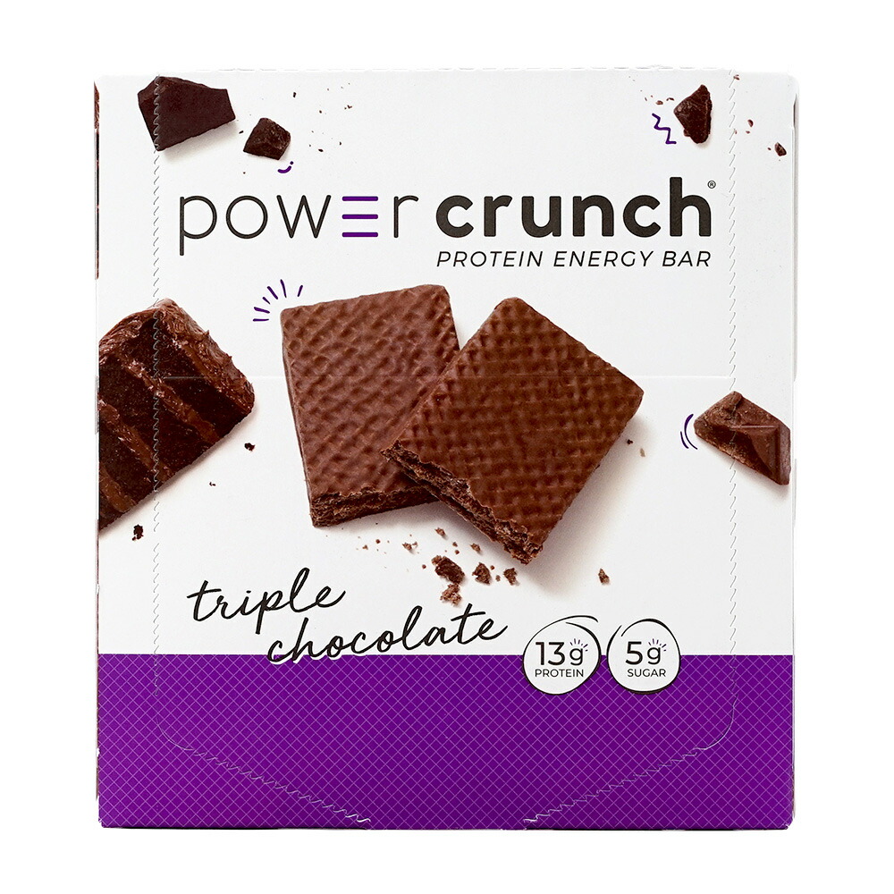 【楽天市場】【送料無料】 プロテイン エネルギーバー トリプルチョコレート 12本入 各40g パワークランチ プロテインバー スポーツ
