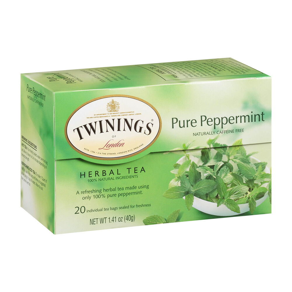 【楽天市場】【送料無料】 ピュアペパーミント ハーブティー 20個入り ティーバック トワイニング 飲料【Twinings】Pure