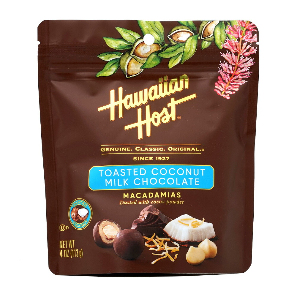 【楽天市場】【送料無料】 トースト ココナッツミルクチョコレート 113g ハワイアンホースト お菓子 スナック おやつ チョコ