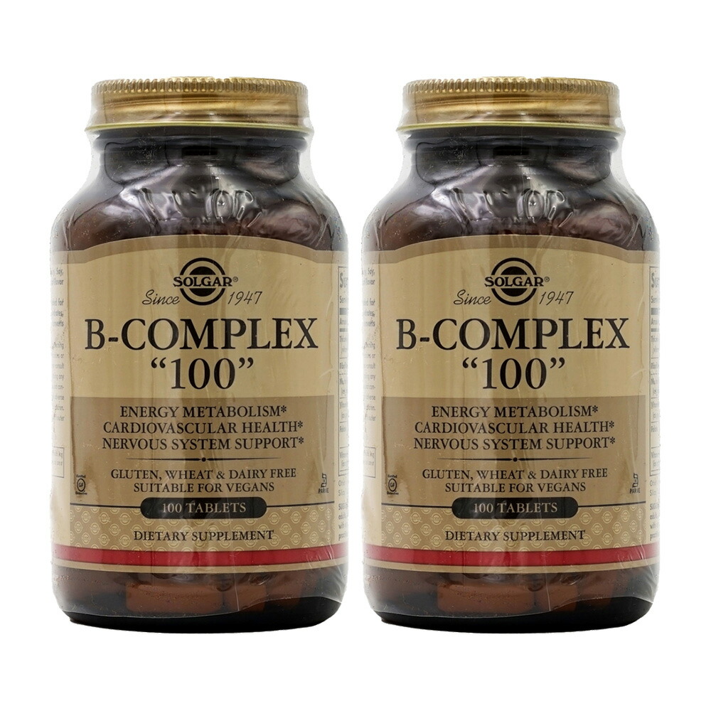 【楽天市場】【最大1,000オフクーポン配布中】2個セット ビタミンBコンプレックス 100 100粒 タブレット ソルガー【Solgar】Vitamin 100