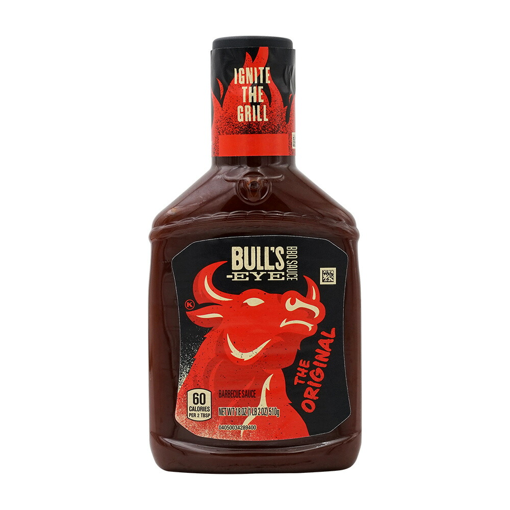 【楽天市場】【送料無料】 オリジナル バーベキューソース 510g ブルズアイバーベキューソース【Bull'sEye BBQ Sauce