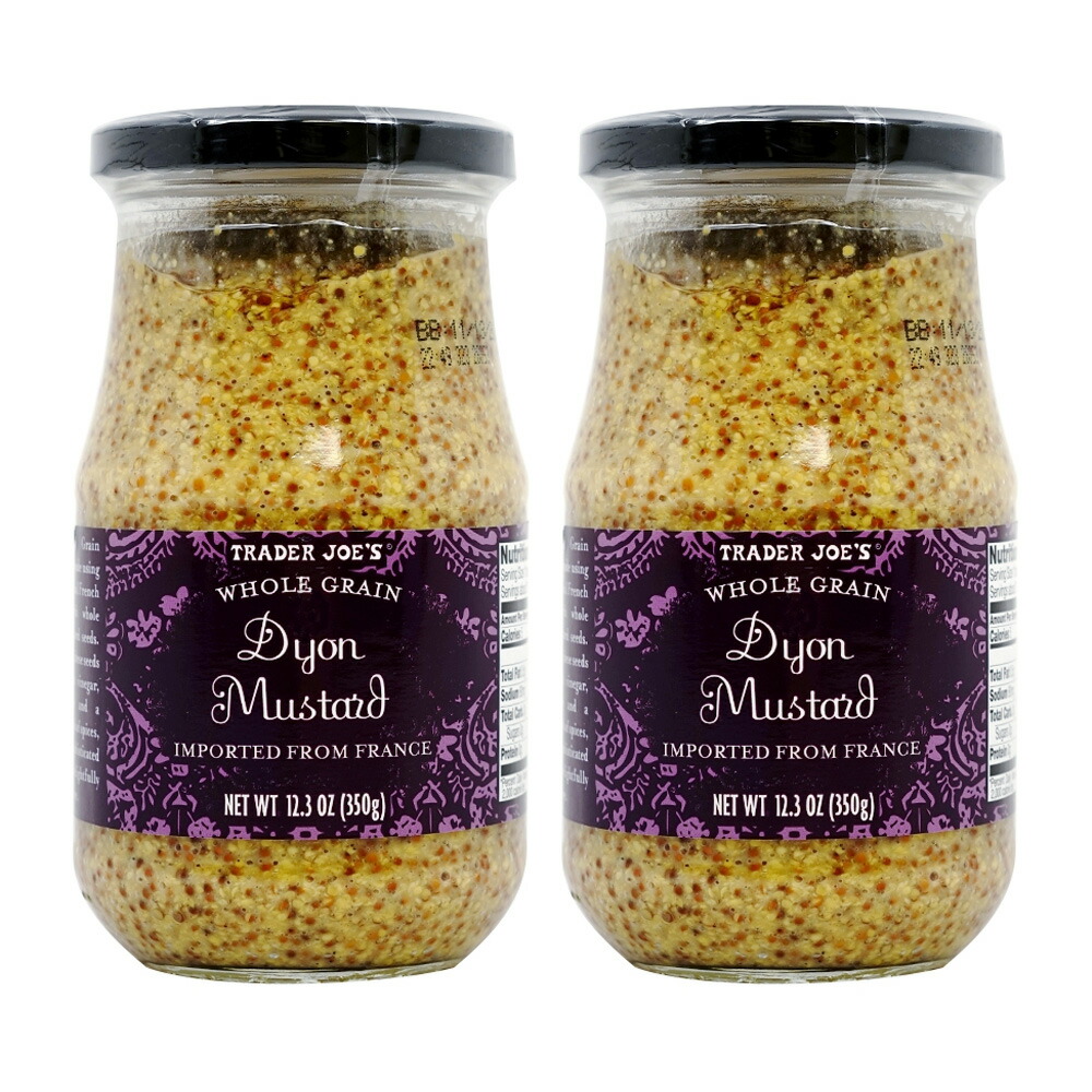 【楽天市場】【送料無料】 2個セット ホールグレイン ディジョンマスタード ソース 350g トレーダージョーズ 全粒粉 フランス トレジョ