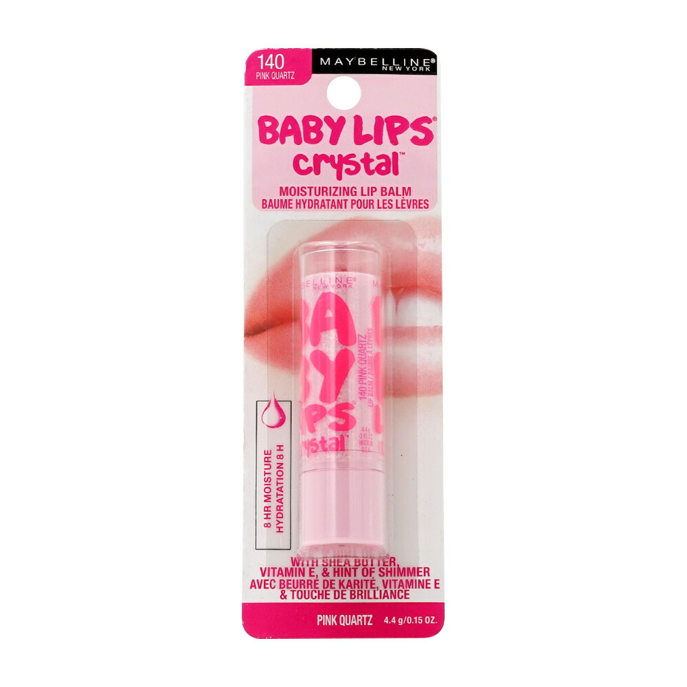 【楽天市場】【最大1,000オフクーポン配布中】 リップ クリスタル モイスチャライジング リップクリーム 140 ピンククォーツ 4.4g