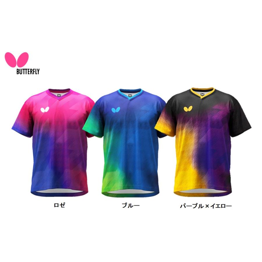 BUTTERFLY - 卓球　バタフライ　ユニフォーム　全日本選手権選手着用 バタフライ 卓球 ユニフォーム BUTTERFLY ネイサス・シャツ