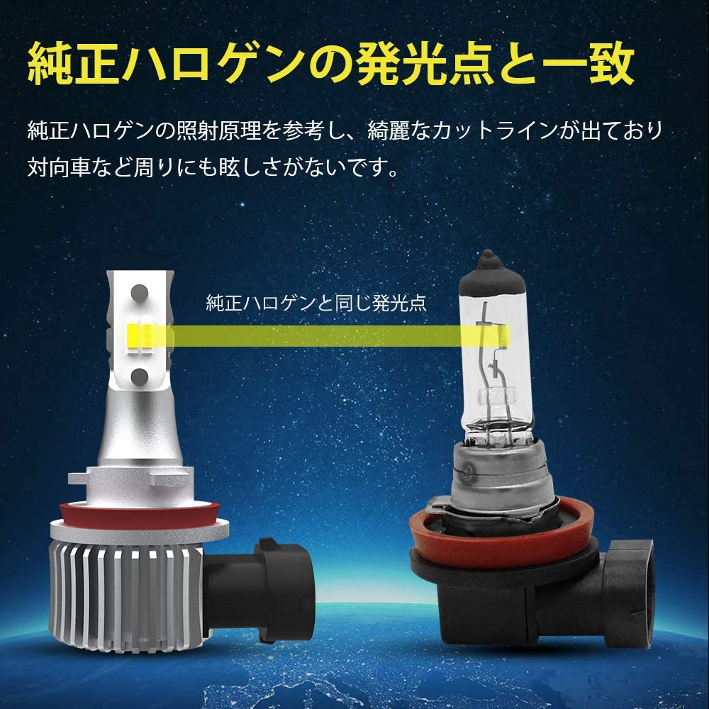 fcl.(エフシーエル) HB4 LED フォグランプ 2色切り替え ハロゲン 電球