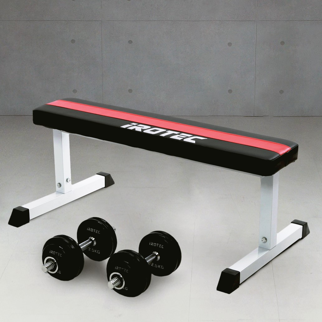 【引取限定】ダンベル フラットベンチ ベンチプレス グローブ（セット）40kg 00_thumbf.jpg