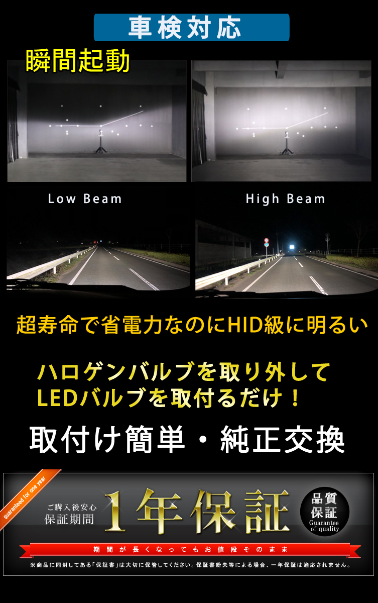 楽天市場 業界最小 ハイエース 0系 H4 Hi Lo Ledヘッドライト 瞬間点灯 Ledバルブ Led H4 ハロゲン仕様車 Ledバルブ Diablo Startech 100ルーメン車検対応 １年保証 2個セット Super Buy Hid Led 専門店