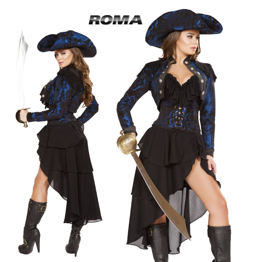 公式店舗一番人気 コスプレ 衣裳 Roma ハロウィン Rm4652 衣装 ローマ おしゃれ 海賊 パイレーツ4点セット 正規品 Costume ジャックスパロウ フック 船長 キャプテン クック コスチューム 衣装 衣裳 仮装 ゴージャス かっこいい セクシー かわいい ファッション