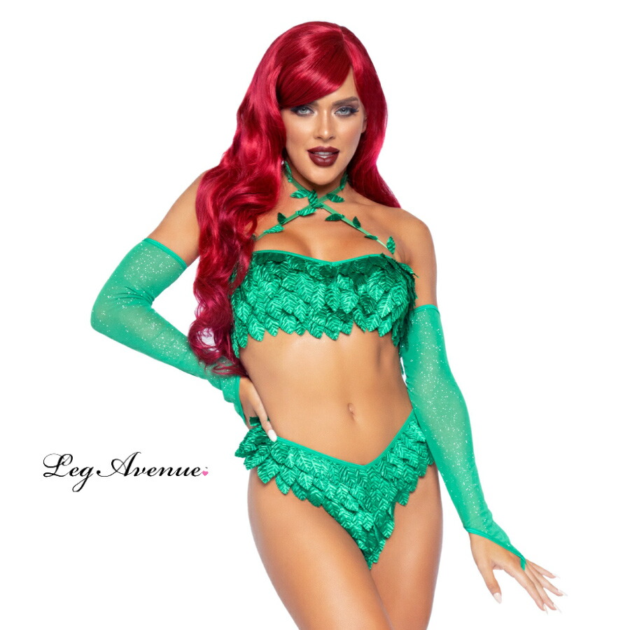 コスプレ 御召物 Leg Avenue レッグアベニュー ポイズンアイビー La セパレート 3胡麻点一揃い 法令上品さ バットマン ヴィランズ お召しもの お召 熱電子管いの一番 下穿き お臍出し 婬靡 かわいらしい エロ 踊 所 ステージ 芝居 ハロウィン 組合 できこと 寄合