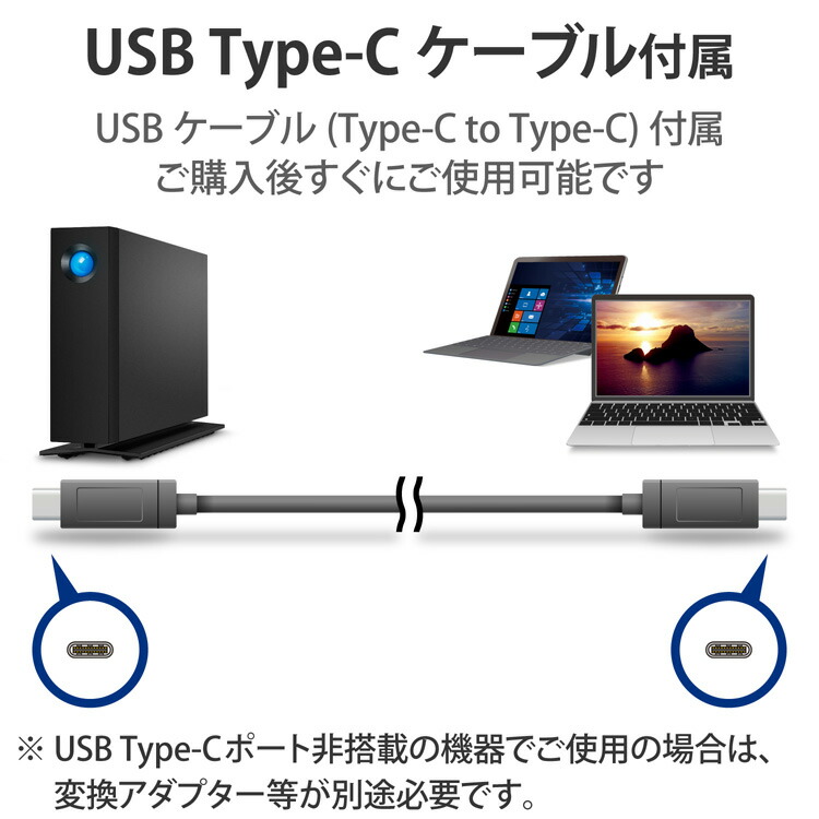 LaCie HDD 外付けハードディスク 10TB d2 Professional USBタイプC ブラック STHA10000800
