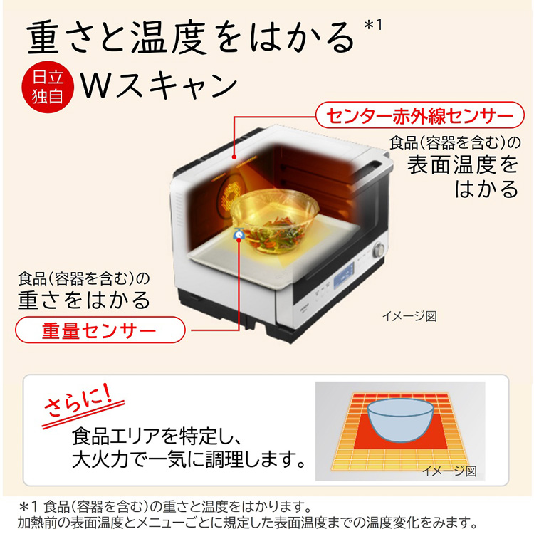 日立 スチームオーブンレンジ ヘルシーシェフ MRO-W1Z キッチン家電