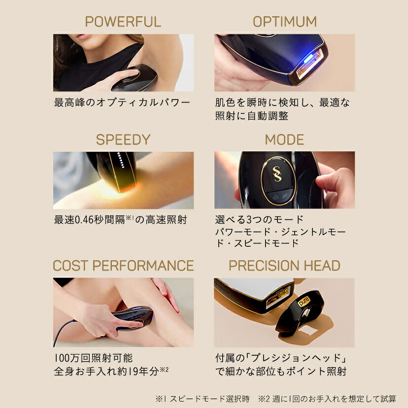 スムーズスキン pure fit 家庭用光脱毛美容器