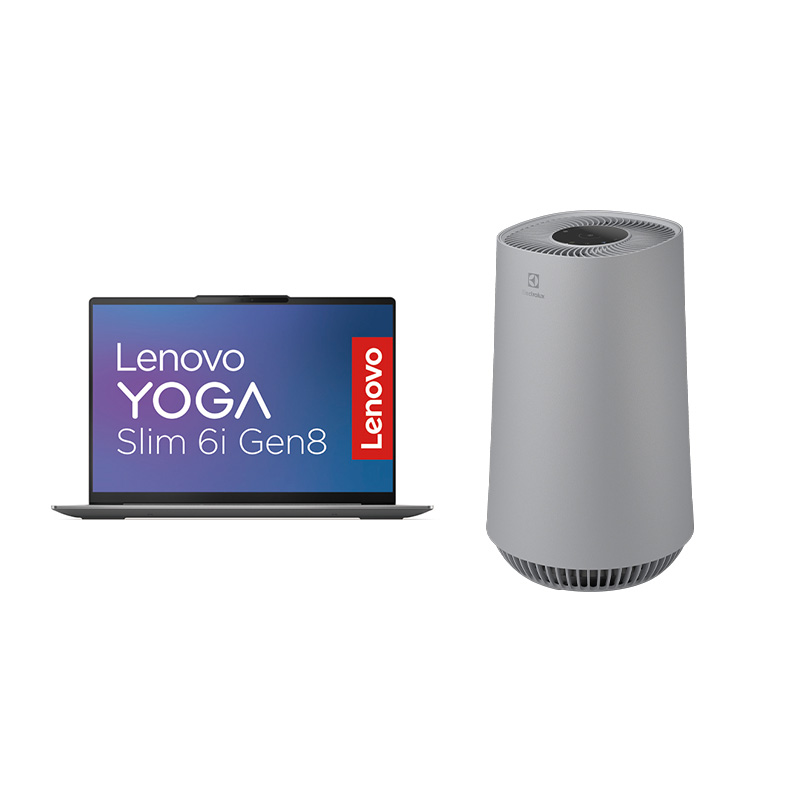 【セット商品】Lenovo Yoga Slim6i Gen8 ノートパソコン 14型 82WU0001EC ＋ エレクトロラックス FLOW A3 空気清浄機 FA31-202画像