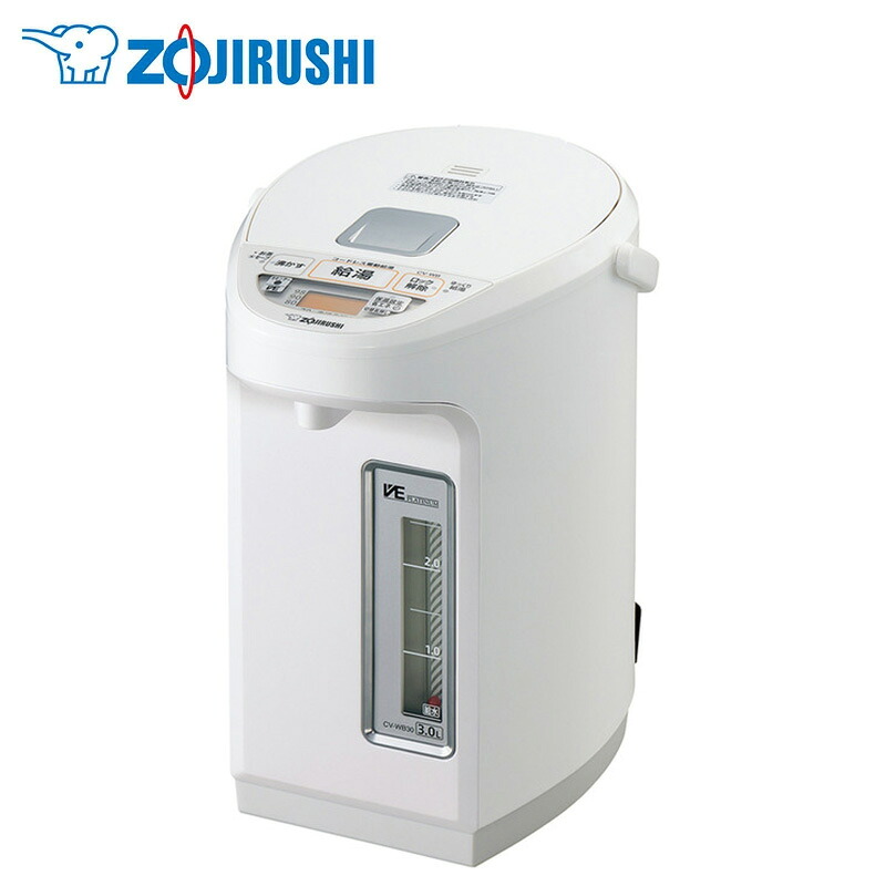 象印 VE電気まほうびん 優湯生 CV-WB30-WA ホワイト｜スーパーDEALSHOP
