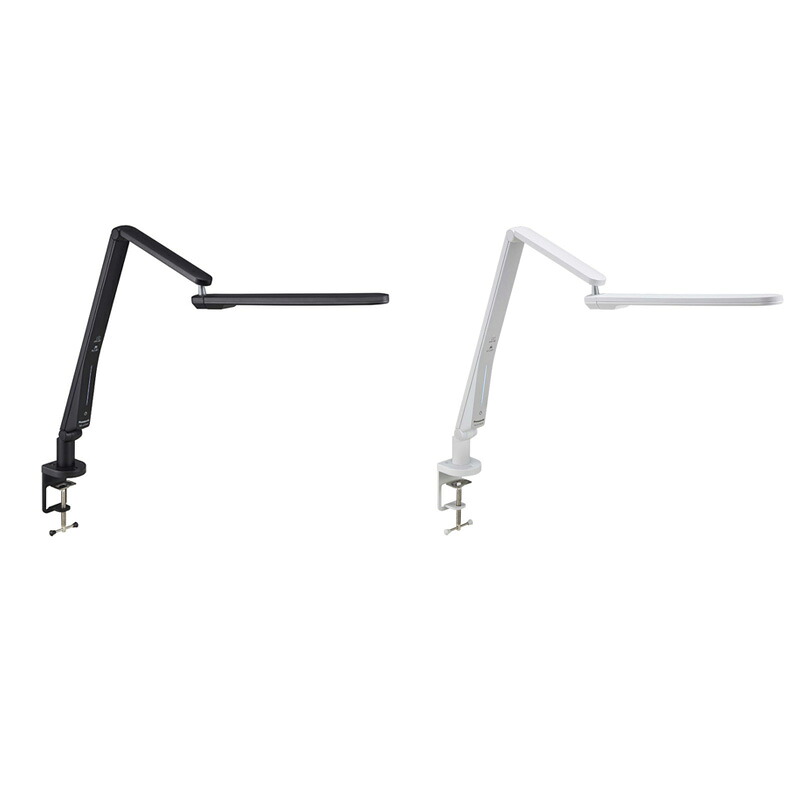 Panasonic LEDデスクライト クランプタイプ 文字くっきり光550lm/パソコンくっきり光540lm SQ-LC470 ブラック仕上/ホワイト仕上