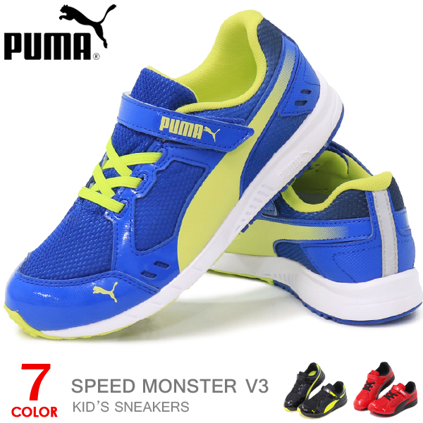PUMA プーマ キッズシューズ キッズ スニーカー ジュニア スピードモンスター 男の子 女の子 子供 靴 SPEED MONSTAR V3画像