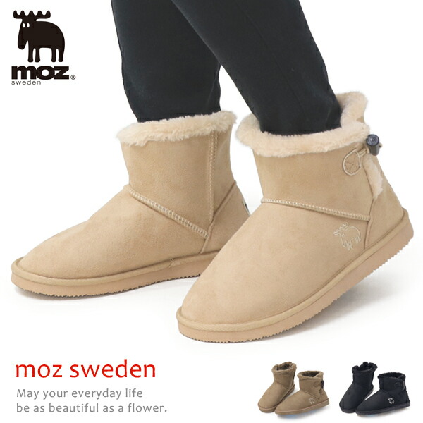 楽天市場】moz モズ ムートンブーツ ショートブーツ レディース