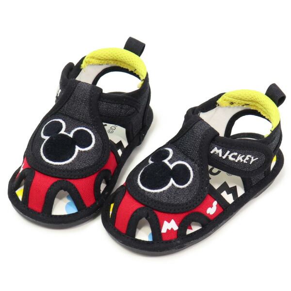 楽天市場 ミッキーマウス ベビーサンダル 笛付きサンダル キッズ ミッキー ミニー ベビー 靴 男の子 女の子 子供 笛付き ディズニー Super Foot
