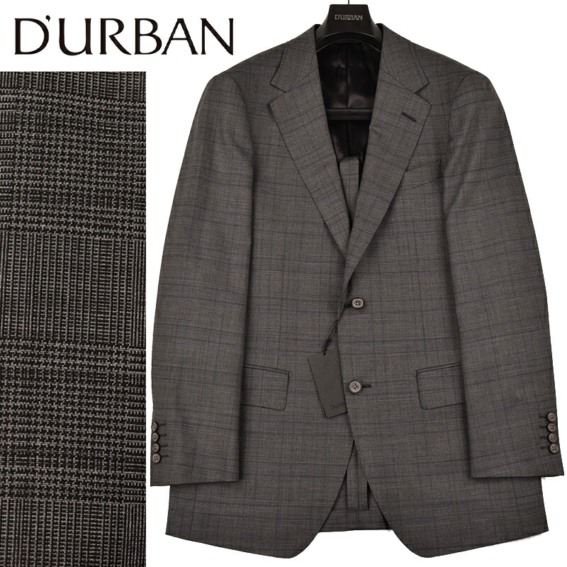 ◆D\u0027URBAN ダーバン◆【70％OFF】春夏ひな形 通貨価値 75,900円 【Richard James共同研究】日本製 モヘア混羊毛 グレン照合のしるし柄上衣 薄墨色 (R38・40大きさ)メンズ上衣 商行為 心地よい 今めかしい