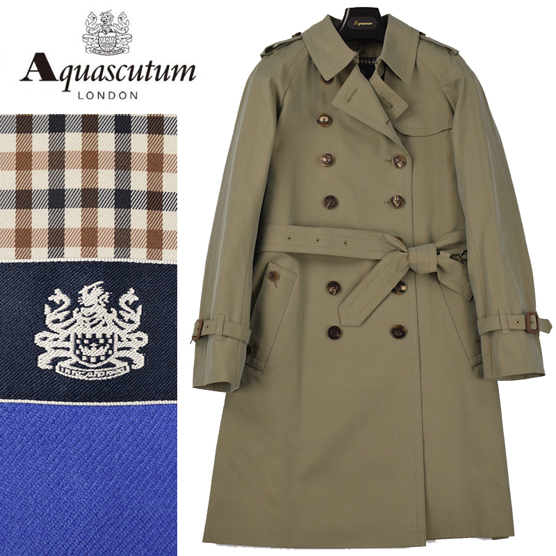 ◇Aquascutum アクアスキュータム◇定価159,500円 日本製 取外ライナー