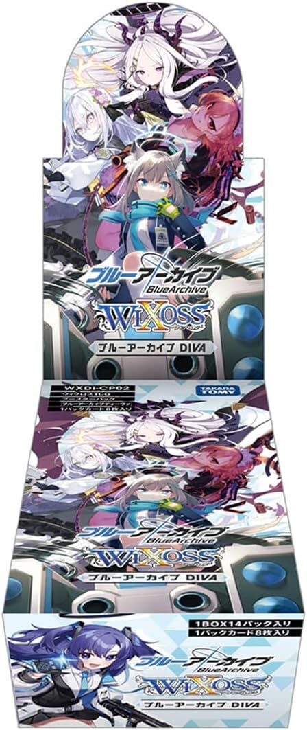 再販　タカラトミー ブルーアーカイブWIXOSS1BOX14パック入り５箱セット 特典】ウィクロスTCG ブースターパック ブルーアーカイブDIVA 14