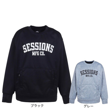 セッションズ（SESSIONS）（メンズ）ボードウエア DWR フリース クルー 23010238