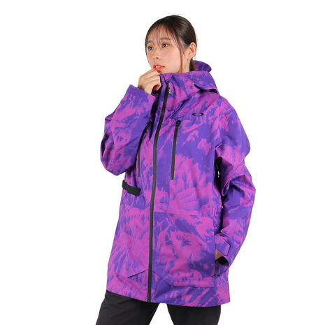 【極美品】OAKLEY　オークリー　総柄　　SHELL　JACKET gbft_gb-vset-0015