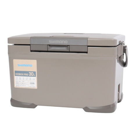 シマノ（SHIMANO）（メンズ、レディース）クーラーボックス 30L 保冷 アイスボックス ICEBOX PRO NX-030V モカ03