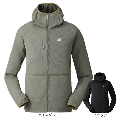 カリマー（karrimor）（メンズ）長袖シャツ octa ジップ フーディー 101597