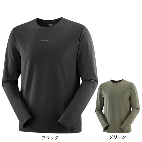 サロモン（SALOMON）（メンズ）長袖Tシャツ ロンT TRACKLINE LC2649